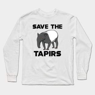 Tapir - Save the tapirs Long Sleeve T-Shirt